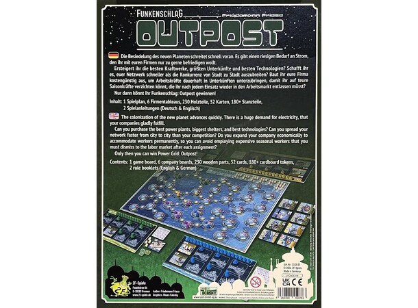 Power Grid Outpost Brætspil 