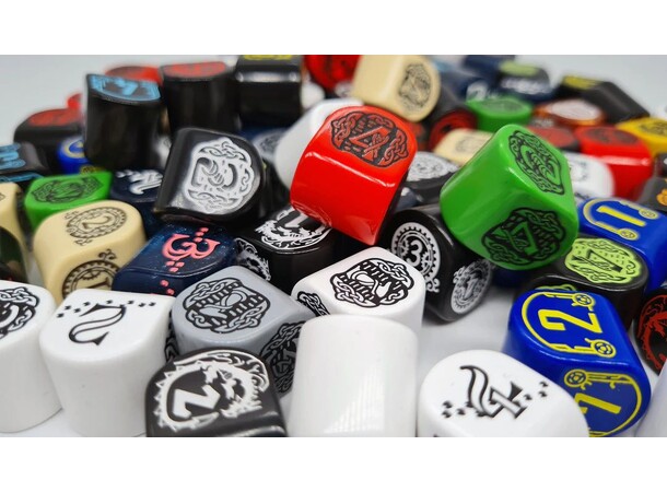 RPG Dice Modern D4 terning - 1 stk Assorterede farver 