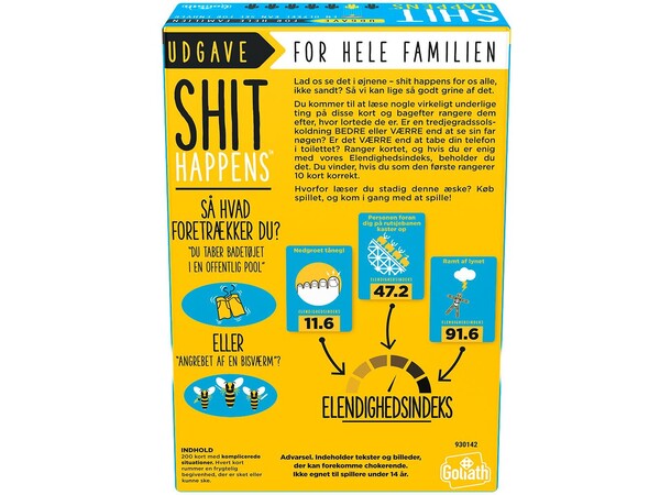 Shit Happens Family Edition Partyspil Dansk udgave 