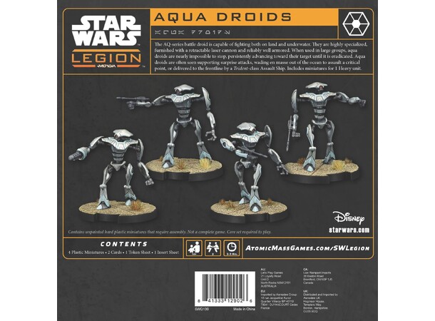 Star Wars Legion Aquad Droids Expansion 