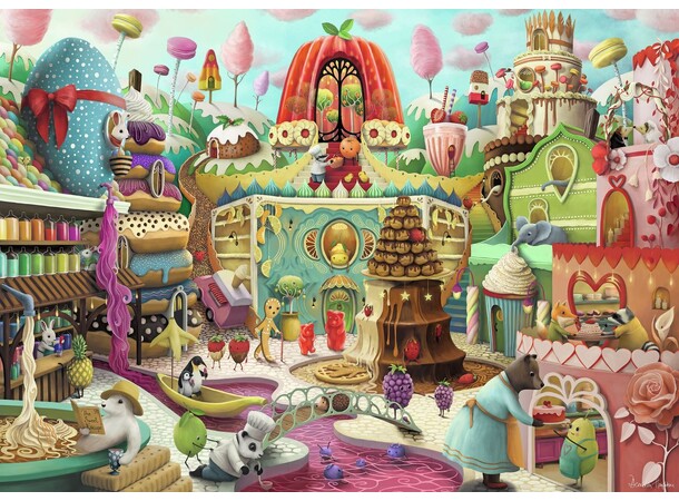 Sweet Street 1000 brikker Puslespil Ravensburger puslespil 