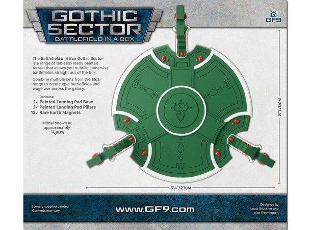 Terrain Eldar Landing Pad Battlefield in a Box - Gothic Sector 