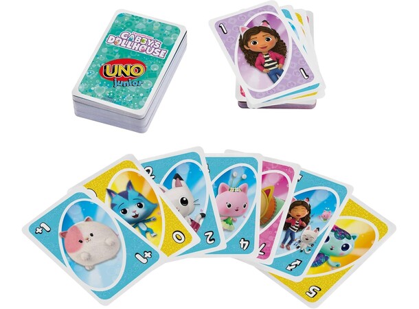 UNO Junior Gabbys Dollhouse Kortspil 