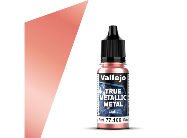 Vallejo True Metallic Light Ruby Red True Metallic Metal 