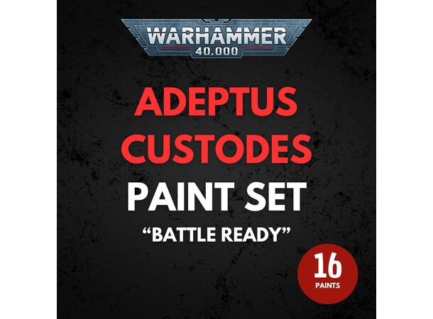 Adeptus Custodes Paint Set Warhammer 40K - Battle Ready 