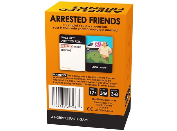 Arrested Friends Selskabsspil 