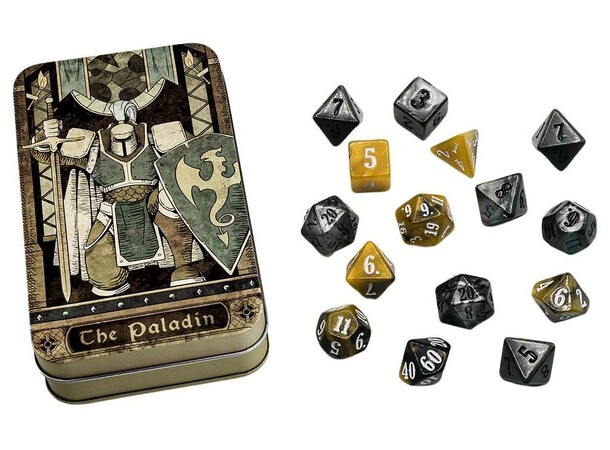 Character Class Dice Set – Paladin Beadle & Grimm - RPG-terninger (15 stk) 