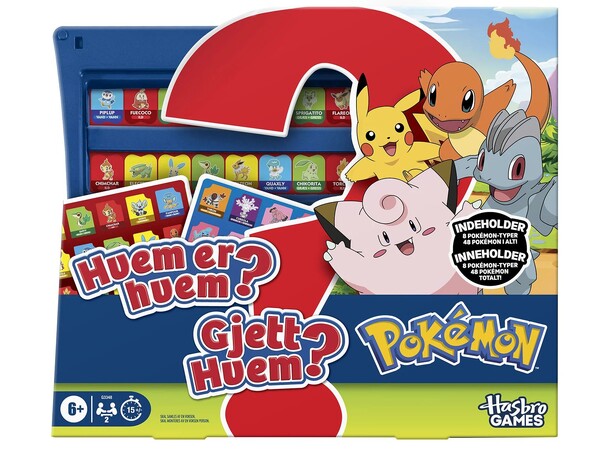 Hvem er hvem Pokemon Bræatspil Dansk udgave 