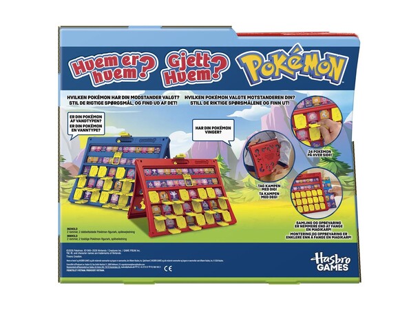 Hvem er hvem Pokemon Bræatspil Dansk udgave 