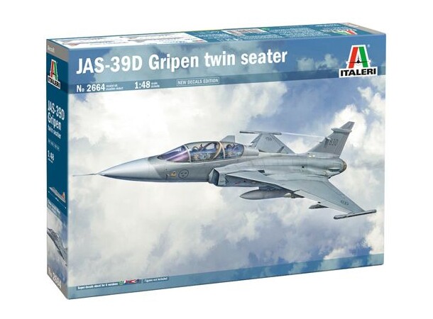 JAS-39D Gripen Twin Seater Italeri 1:48 Byggesæt 