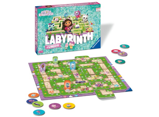 Labyrinth Junior Gabbys Dukkehus Brætspil - Dansk udgave 