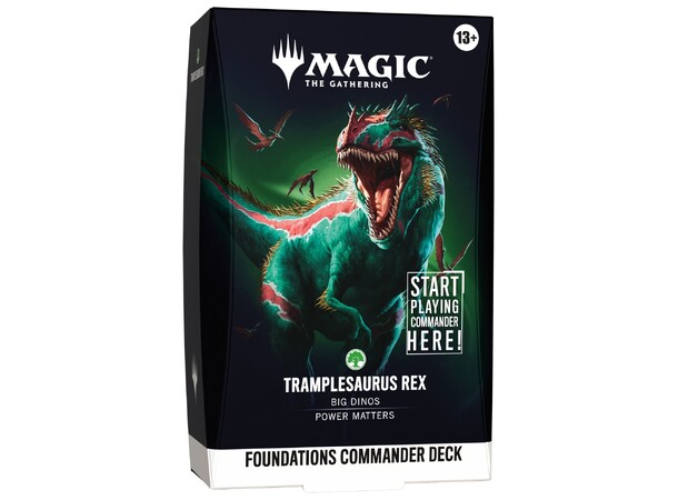 Magic Foundations Commander Grøn Tramplesaurus Rex 