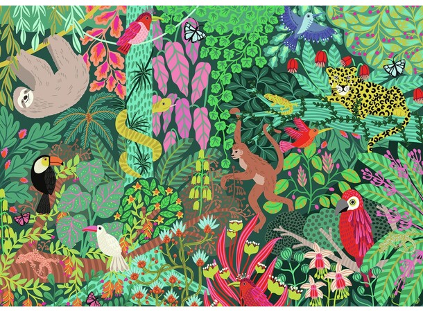 Magical Rainforest 1000 brikker Ravensburger puslespil 