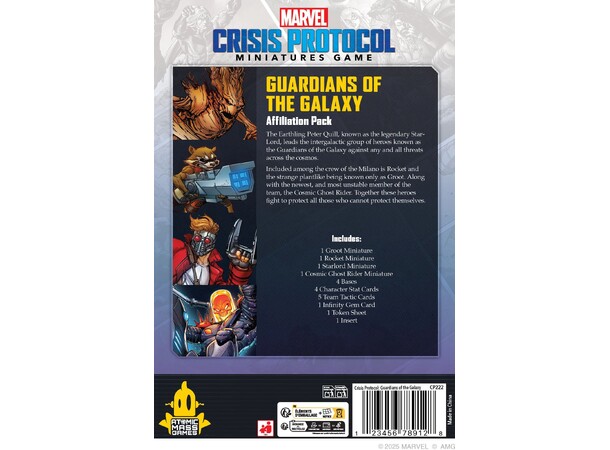 Marvel Crisis Protocol Guardians Galaxy Affiliation Pack 