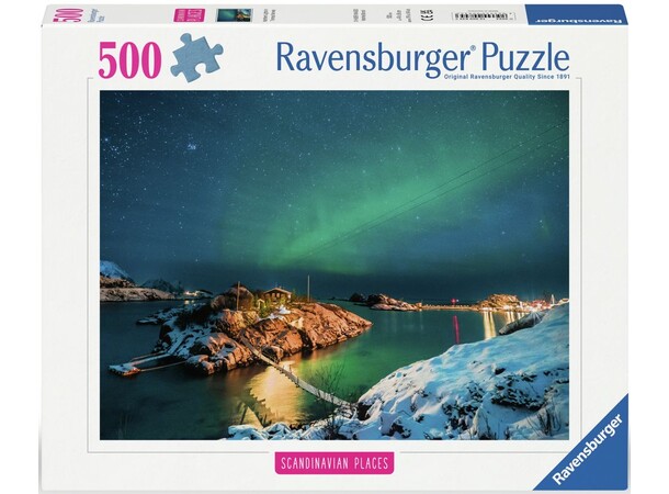 Northern Lights in Tromsø 500 brikker Puslespil - Ravensburger Puzzle 
