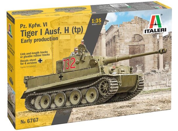 Pz. Kpfw VI Tiger I Ausf. H (tp) Italeri 1:35 Byggesæt 