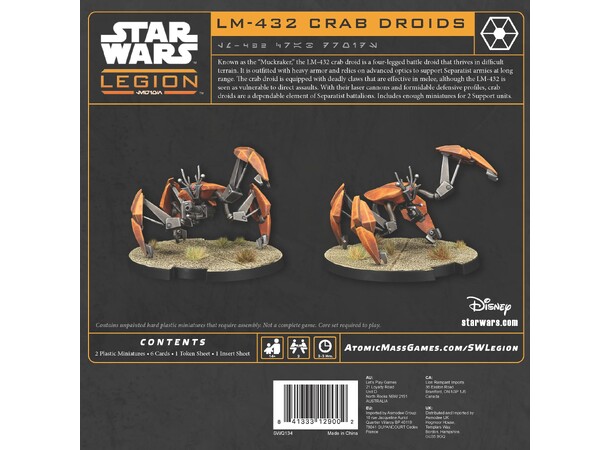 Star Wars Legion LM-432 Crab Droids 