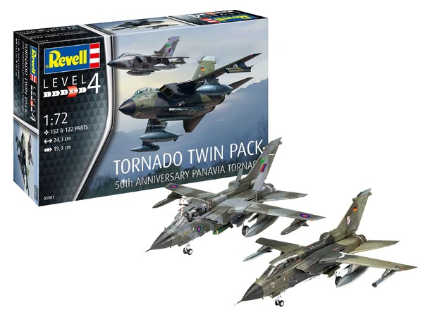 Tornado Twin Pack 50-års jubilæum Revell 1:72 byggesæt 