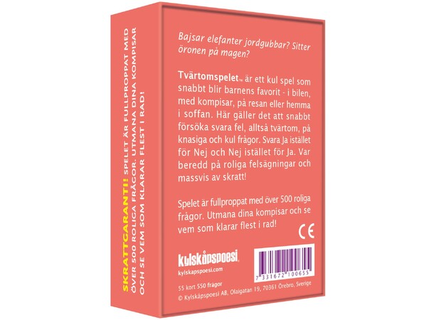 Tvärtomspelet - SVENSK 