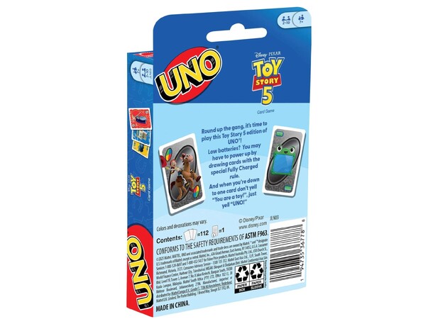UNO Toy Story 5 Kortspil 