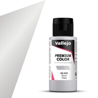 Vallejo Premium Sølv 60 ml Premium Airbrush Color