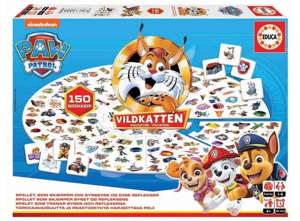 Vildkatten Paw Patrol Brætspil Dansk udgave 