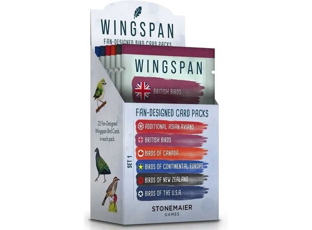 Wingspan Fan Designed Card Pack 1 Ekspansion til Wingspan 